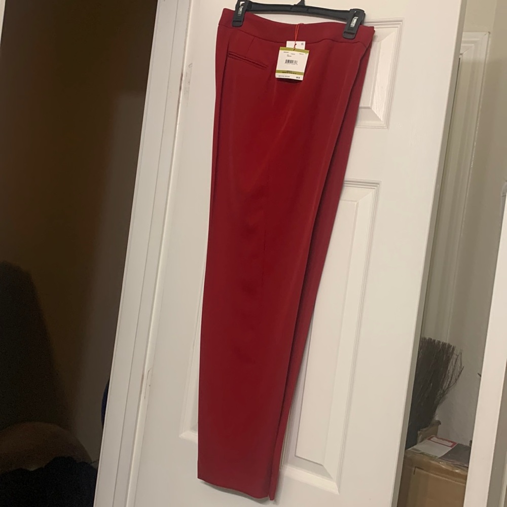 Size 14 , red, never worn with tags. anne Klein  Non smoking home